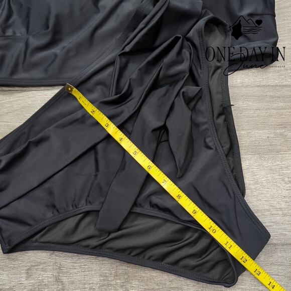 Zaful High Waist Crop Bikini Swimsuit Size L - Picture 4 of 5